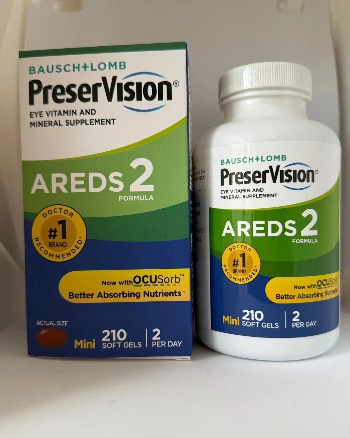Preservision AREDS 2 / 210 Count Eye Vitamin Mini Soft gels (PACK OF THREE)