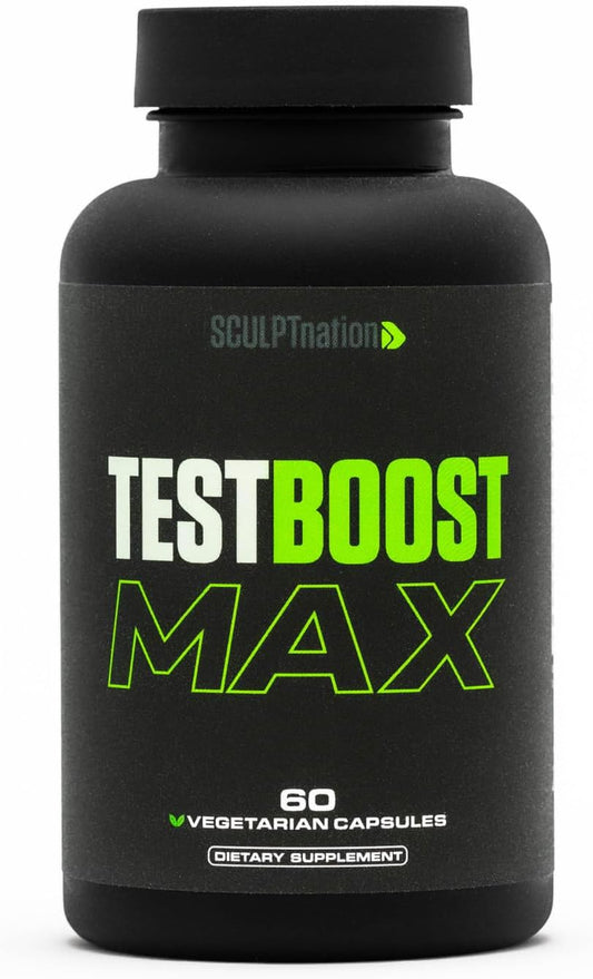 TEST BOOST Max Sculptnation 20 Testosterone Build Muscle Men Fat weight Loss 60 capsules (PACK OF THREE)