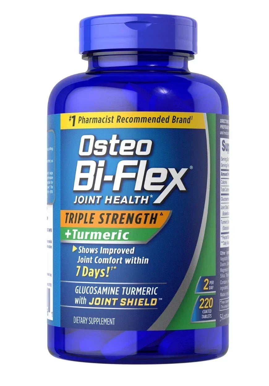 Osteo Bi-Flex 220 ct Triple Strength Turmeric Joint Health Supplement(PACK OF TWO)