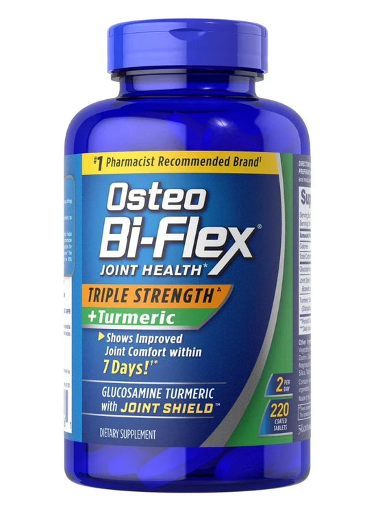 Osteo Bi-Flex 220 ct Triple Strength Turmeric Joint Health Supplement(PACK OF TWO)