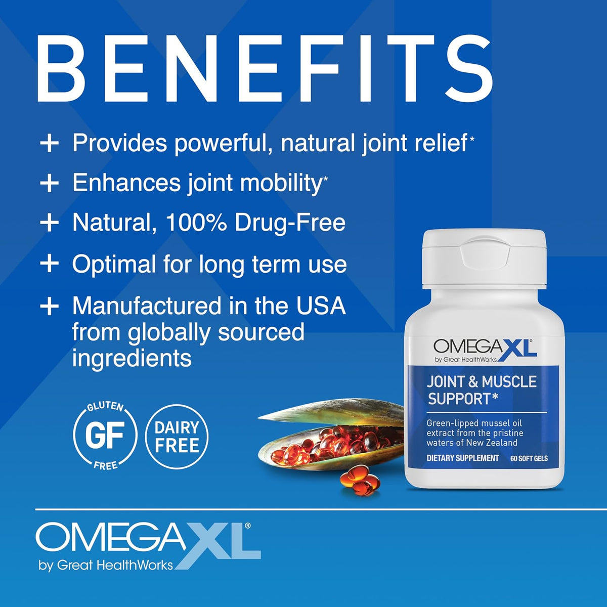 OmegaXL Joint Support Supplement, 300 Count (Pack of 3)