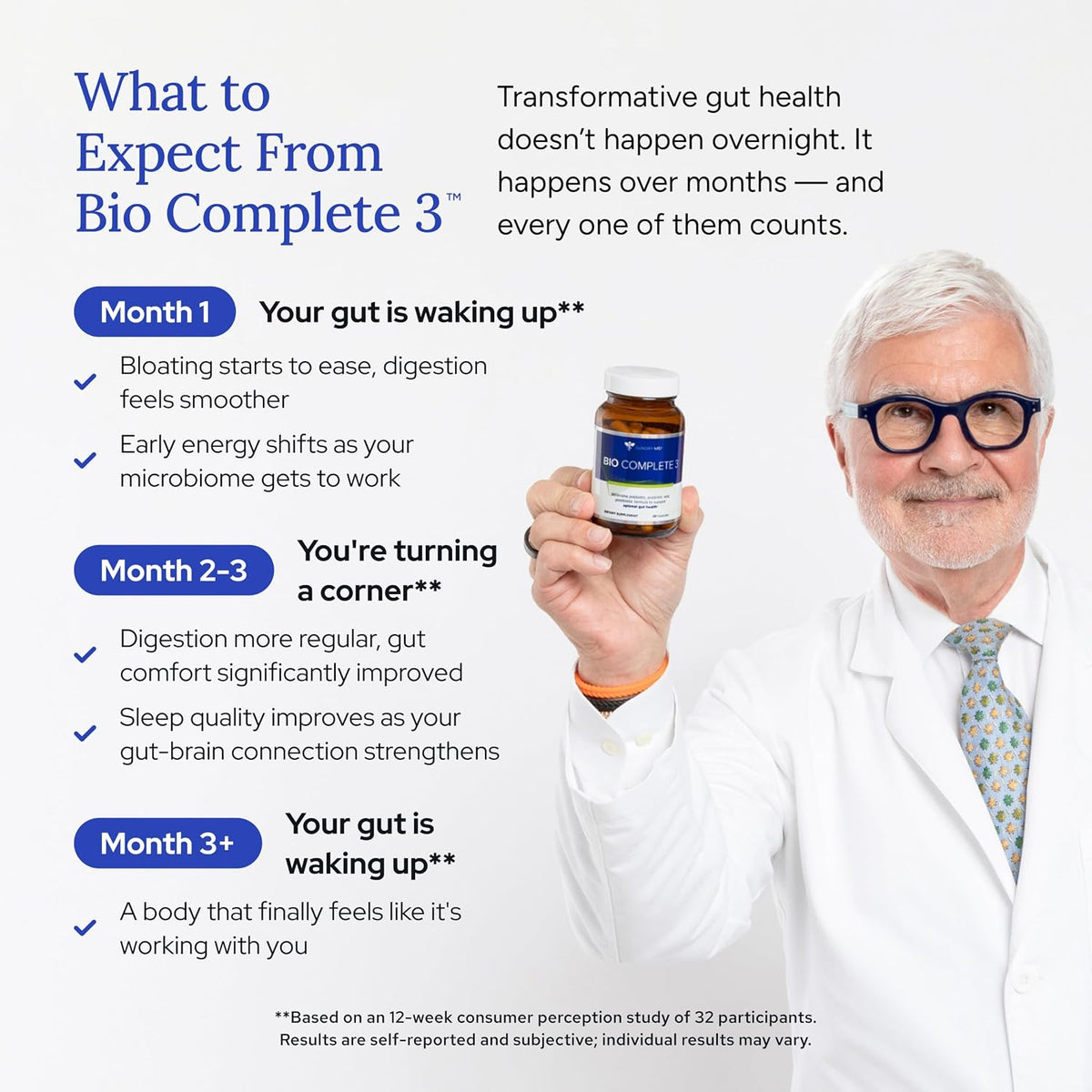 Gundry MD Bio Complete 3 Probiotic Supplement, 90 Servings