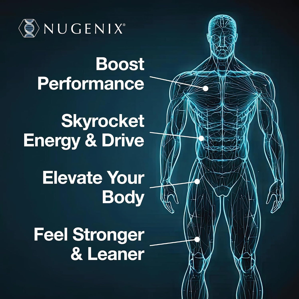 Nugenix Total-T Men's Supplement, 180 Capsules, Pack of 2