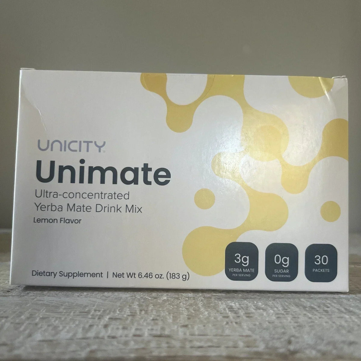 UNiCITY Unimate Lemon Yerba Mate, 30 Stick Packs