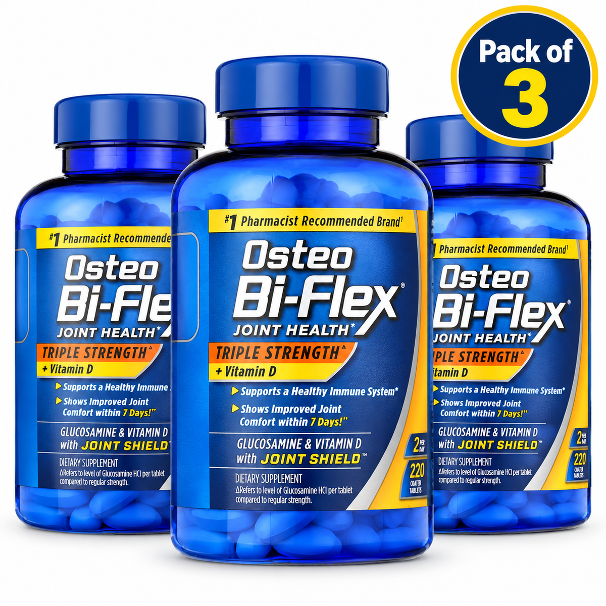 Osteo Bi-Flex Triple Strength with Vitamin D, Pack of 3