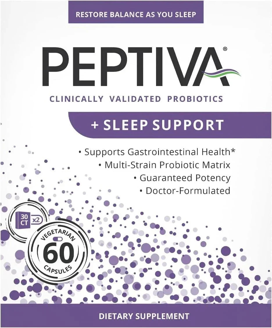 Peptiva 26 Billion CFU Probiotic & Sleep Support, 2 Pack