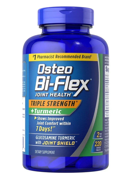 Osteo Bi-Flex 220 ct Triple Strength Turmeric Joint Health Supplement(PACK OF TWO)
