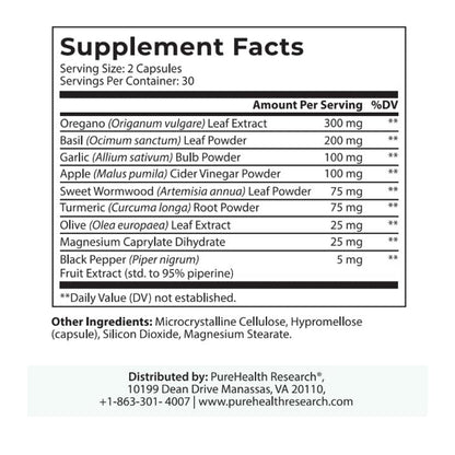 PureHealth Research Fungus Eliminator, 180 Capsules, Pack of 3