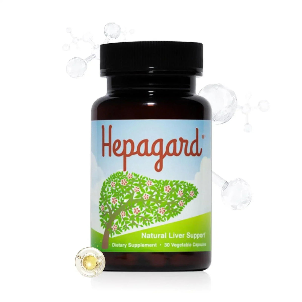 Hepagard Natural Liver Support Supplement with N-Acetyl Cysteine (NAC) 30 Capsule (PACK OF THREE)