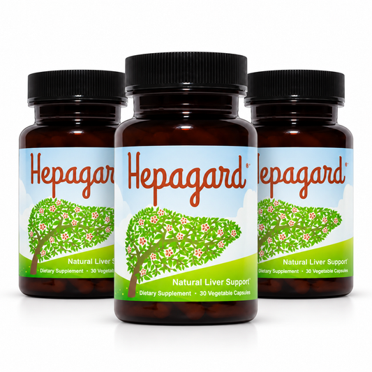 Hepagard Natural Liver Support Supplement with N-Acetyl Cysteine (NAC) 30 Capsule (PACK OF THREE)