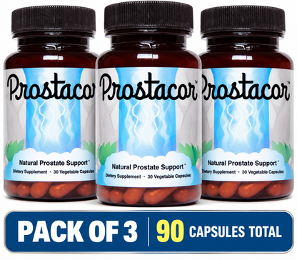 Nutreance Prostacor - Natural Prostate Support Supplement 30 capsules (PACK OF THREE)