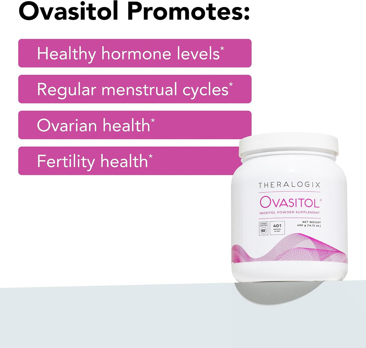 Ovasitol Inositol Powder, 90-Day Supply, Pack of 2