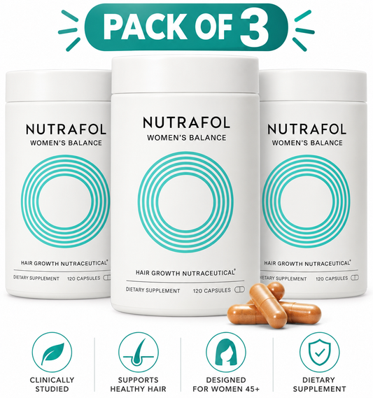 Nutrafol Women's Balance 45+ Hair Supplement, Pack of 3