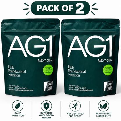 AG1 Athletic Greens Next Gen Powder 390g, Pack of 2