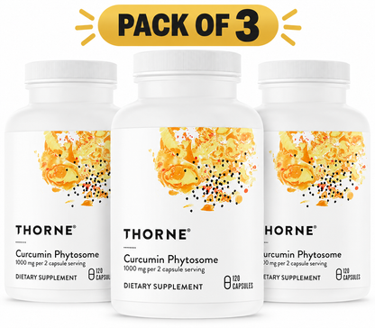 Thorne Curcumin Phytosome 120 Capsules, Pack of 3