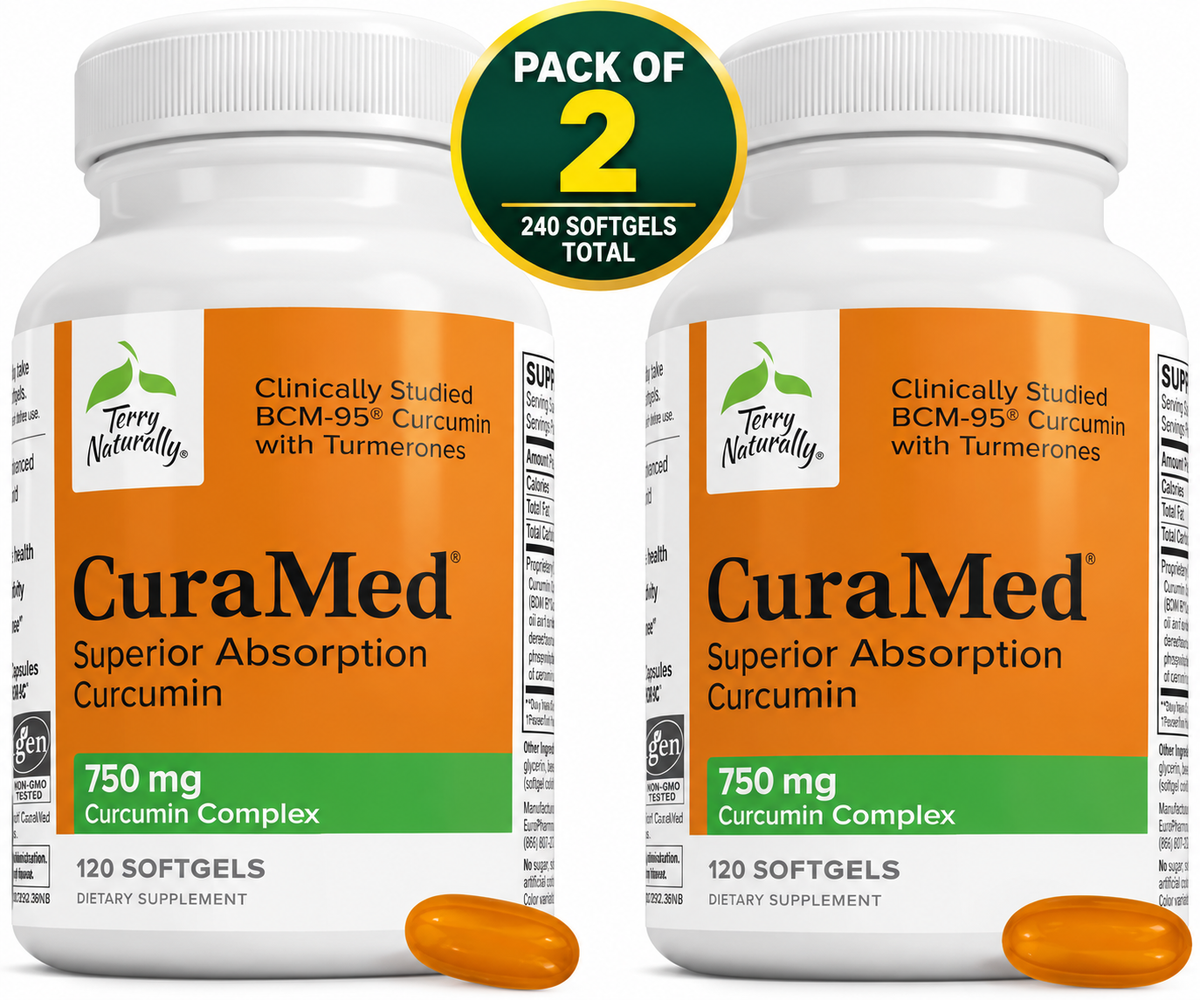 Terry Naturally CuraMed 750mg, 120 Count Pack of 2