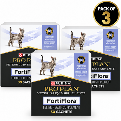 Purina FortiFlora Cat Probiotic, 30 Sachets Pack of 3