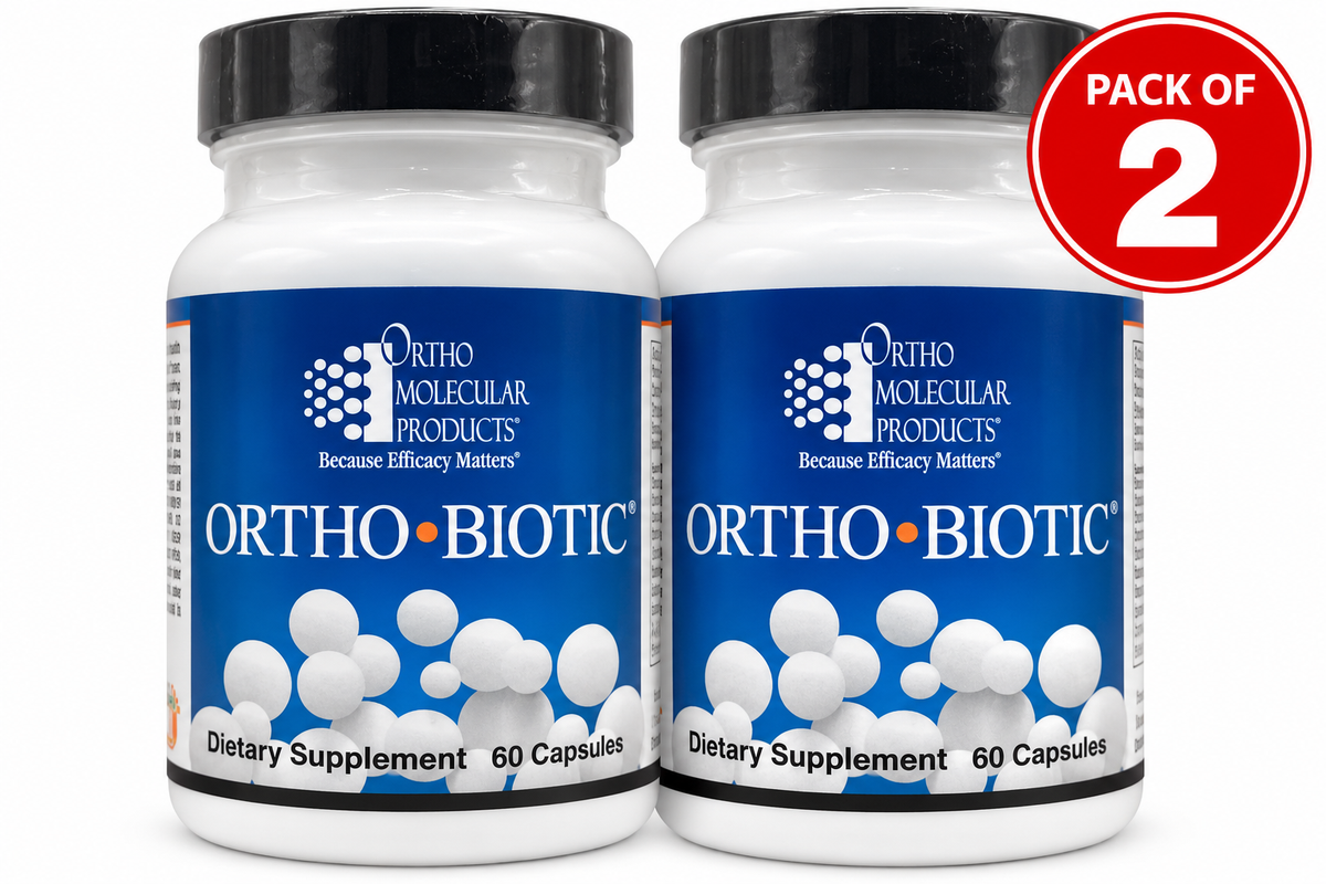 Ortho Biotic Probiotic Supplement, 120 Capsules, Pack of 2