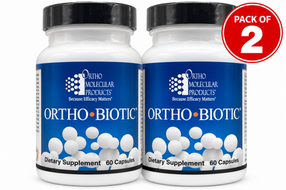 Ortho Biotic Probiotic Supplement, 120 Capsules, Pack of 2
