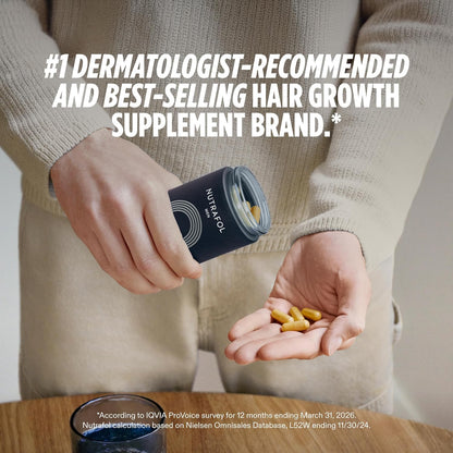 Nutrafol Men's Hair Supplement 120 Capsules, Pack of 3