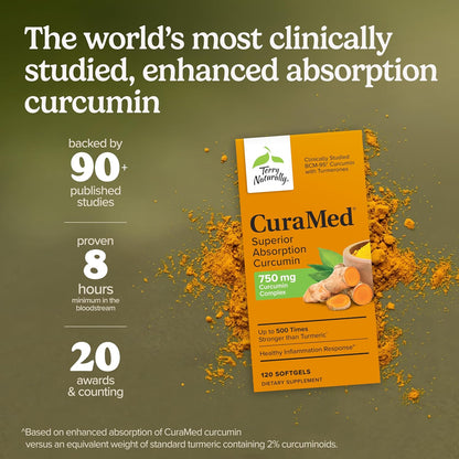 Terry Naturally CuraMed 750mg, 120 Count Pack of 2