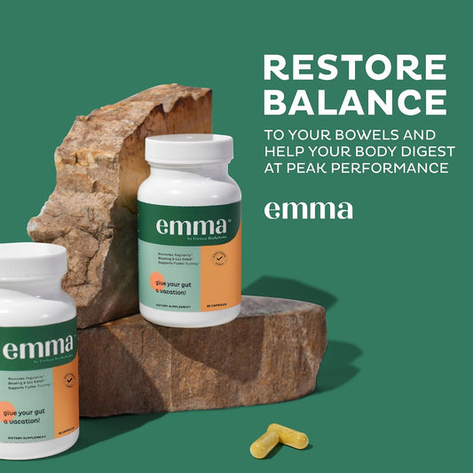 Emma Relief Gut Bloating Supplement, 120 Capsules, Pack of 2