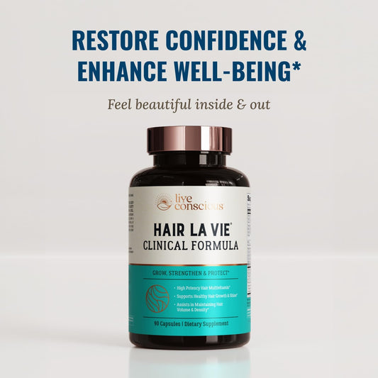 Live Conscious Hair La Vie Vitamins, 90 Capsules Pack of 2