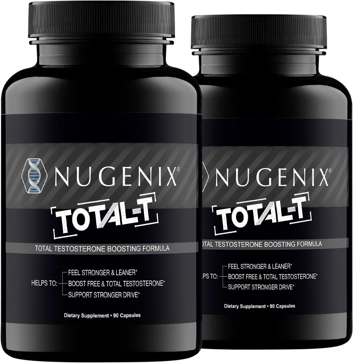 Nugenix Total-T Men's Supplement, 180 Capsules, Pack of 2