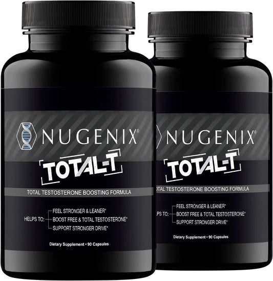 Nugenix Total-T Men's Supplement, 180 Capsules, Pack of 2