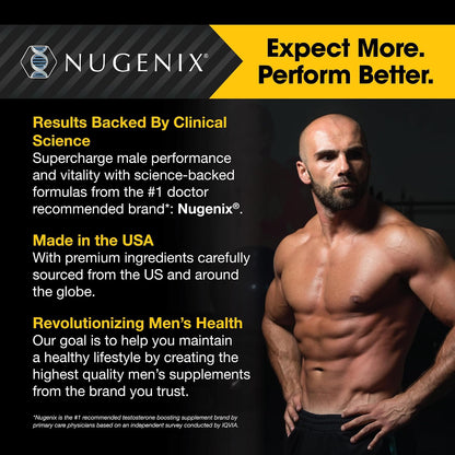 Nugenix Total-T Men's Supplement, 180 Capsules, Pack of 2