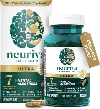 Neuriva Ultra Brain Health Supplement, 120 Capsules