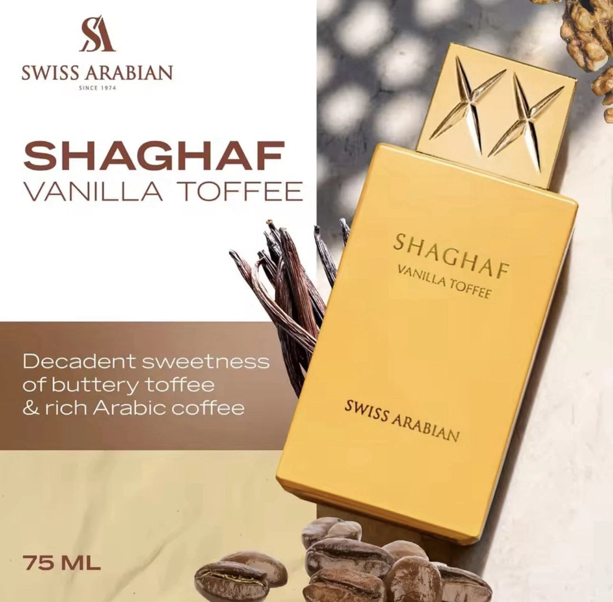Swiss Arabian Shaghaf Vanilla Toffee EDP 75ml