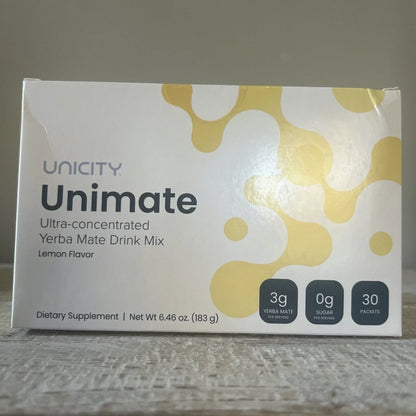 UNiCITY Unimate Lemon Yerba Mate, 30 Stick Packs